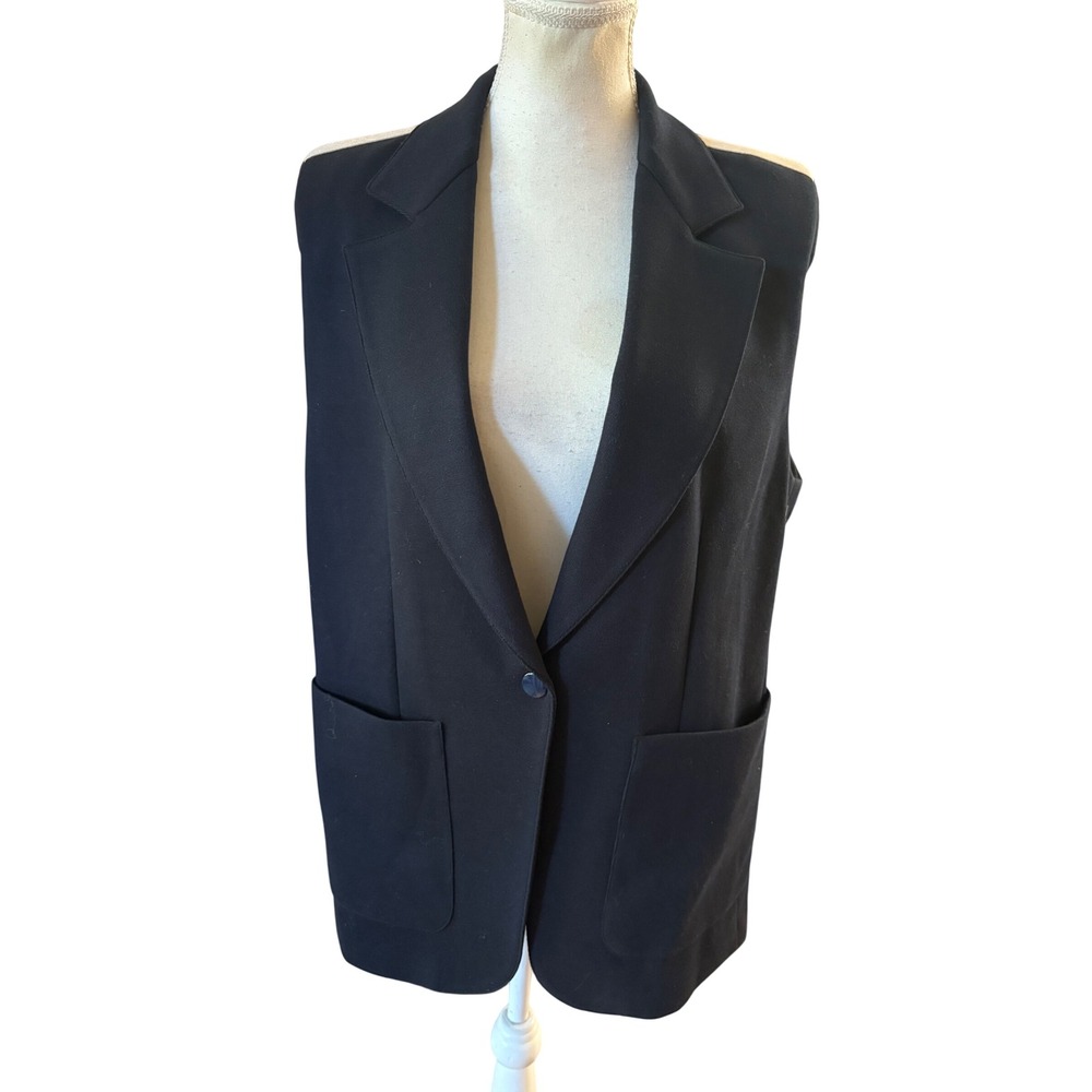 Palm Angels Sleeveless Blazer Vest Size 42 US 8 Navy